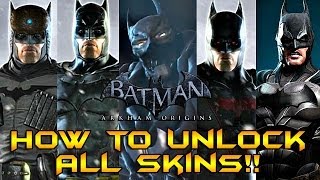 Batman Arkham Origins: How to Unlock ALL Skins!