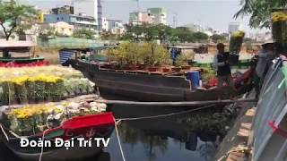 Người dân miền Tây chở hàng trăm ghe hoa kiểng tết lên Sài Gòn bán giá cực rẻ nè mọi người