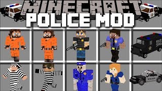 Minecraft POLICE MOD / FIGHT CRIME AND KILL PRISONERS THAT ESCAPE PRISON!! Minecraft