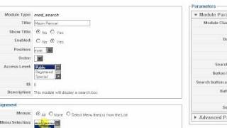 joomla search module