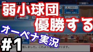 【実況】弱小球団、優勝させる。#1【パワプロ2019】