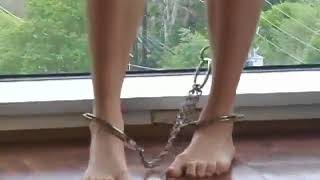 Cute Redhead Handcuffed