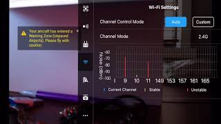DJI Mavic Air - How to use custom channel selection
