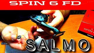 Рыболовная катушка SALMO  diamond SPIN 6FD обзор с разборкой.