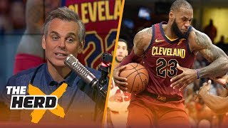 Colin on LeBron's dominance as point guard, Kyrie's early struggles in Boston | THE HERD