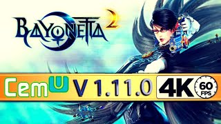 BAYONETTA 2 (CEMU 1.11.0) | I7 4790K + GTX 1070 | RODANDO EM 4K 60FPS NO PC