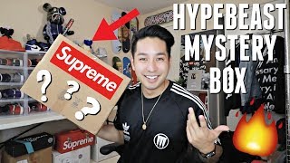 UNBOXING A $750 HYPEBEAST MYSTERY BOX! "SUPREME, BAPE, AND MORE!"