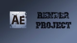 Как сохранить видео/проект в Adobe After Effects