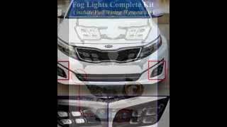 2014~2015  KIA Optima LED Fog Light Lamp Complete Kit,Wiring Harness Kit+MF Switch