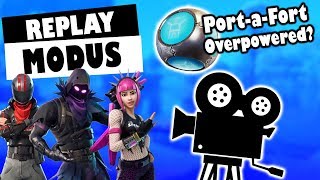 NEUER REPLAY-MODUS erklärt | PORT-A-FORT GRANATE könnte OP sein (FortniteBR)