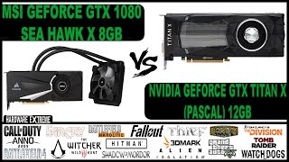 MSI GTX 1080 Sea Hawk X vs Nvidia GTX Titan X (Pascal) - Full HD e 4K (Desempenho em Jogos)