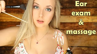 ASMR Ear examination and massage by a professional ??