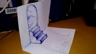 как рисовать 3D рисунок/How to draw a 3d image
