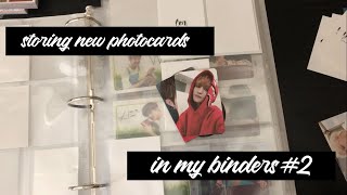 Storing New Kpop Photocards In My Binders! #2