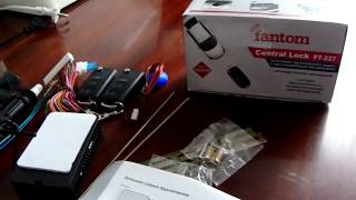 Распаковка центрального замка Fantom FT -227