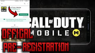 CALL OF DUTY Official Pre-Registration Starts ! Pre-Register Now On Playstore