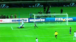 ビジャ　クラブワールドカップ２０１１　骨折時のプレイ David Villa Fracture
