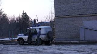 Сальто на машине полиции
