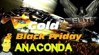 Elite: Dangerous Anaconda Gold and Black friday Paint jobs