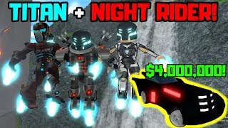 BUYING NIGHT RIDER CAR | NEW TITAN HERO! Roblox MAD CITY