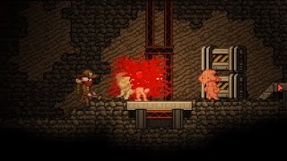 Starbound - Erchius Mining Facility Mission Run Through