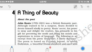 A thing of beauty (line by line explanation) class 12 English