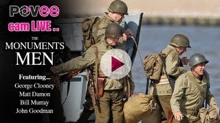Monuments Men filming in Camber Sands UK