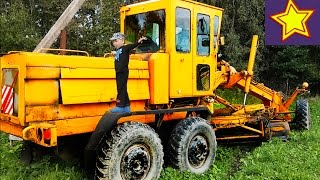 Про Грейдер. Изучаем спецтехнику грейдер Видео для детей Construction vehicles for kids
