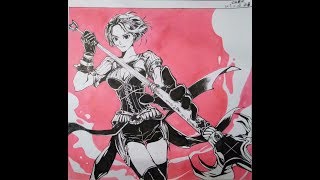 【马克笔/临摹/全职高手】寒烟柔