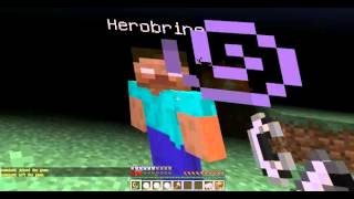 Herobrine в Minecrafte на сервере{не фейк}