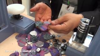 Станок для обтяжки гвоздей и пуговиц для мягкой мебели