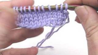 Stricken lernen * Schlingenanschlag, der einfachste Maschenanschlag
