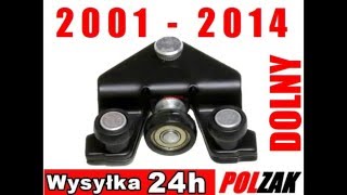 Nowy DOLNY PRAWY LEWY wózek rolki drzwi bocznych przesuwnych NISSAN PRIMASTAR 2001-2014