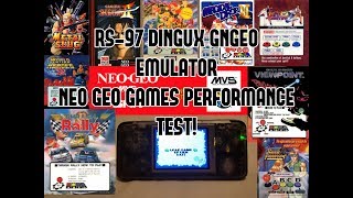 RS-97 Retro Game (With OpenDingux Modification) NEO GEO GAMES PERFORMANCE TESTS