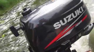 Лодочный мотор четырехтактный Suzuki DF5S, лодка Pelican 299TK