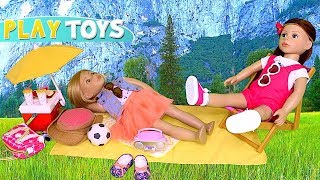 Bonnie Pearl Baby Doll Picnic Food Toys Play! ?