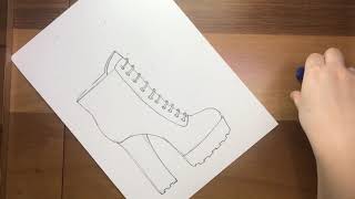 Kadın Bot Çizimi (Shoe Drawing)