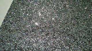 Стразовая ткань с конусными камнями Silver. Полотно горячей фиксации