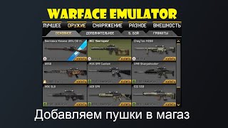 Warface Emulator добавляем оружие в магазин