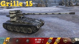 Очень потный бой на Гриле (HD Клиент World of Tanks)