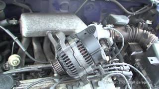 bodgit and leggit garage  toyota avensis alternator remove install