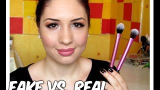 Как да познаем фалшива четка за грим? | Real Tehniques Setting Brush | Истинско vs. Фалшиво