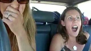 girl peeing in the car