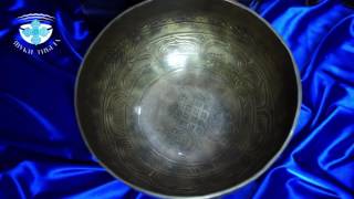 Обзор непальская поющая чаша 22.8 см.,До -131 Гц.и 383 Гц. - Соль.