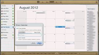 iCloud Calendar Sharing