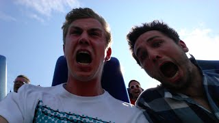 EATING GHOST PEPPERS ON A ROLLER COASTER | Project 30 #29 | YES THEORY
