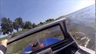 С сыном на речку Веряжку Hovercraft THUNDER СВП Гром