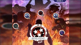 Logan, Prof X, Quicksilver vs Boss Rush — Marvel Puzzle Quest