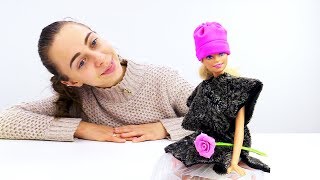 Модная шапка для Барби своими руками. Видео для девочек