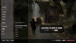 Skyrim: Black Book: The wind of change quest. (Apocrypha)